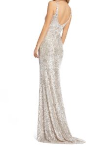 Sequin Slit Gown sold by Lord & Taylor