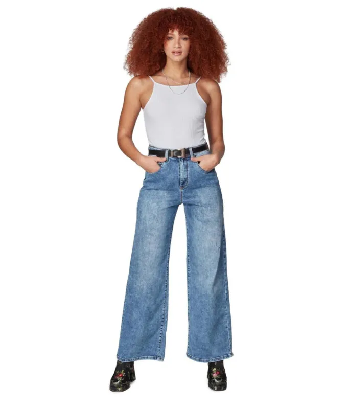 Milan Ultra High Rise Wide Leg Jeans sold by Lord & Taylor