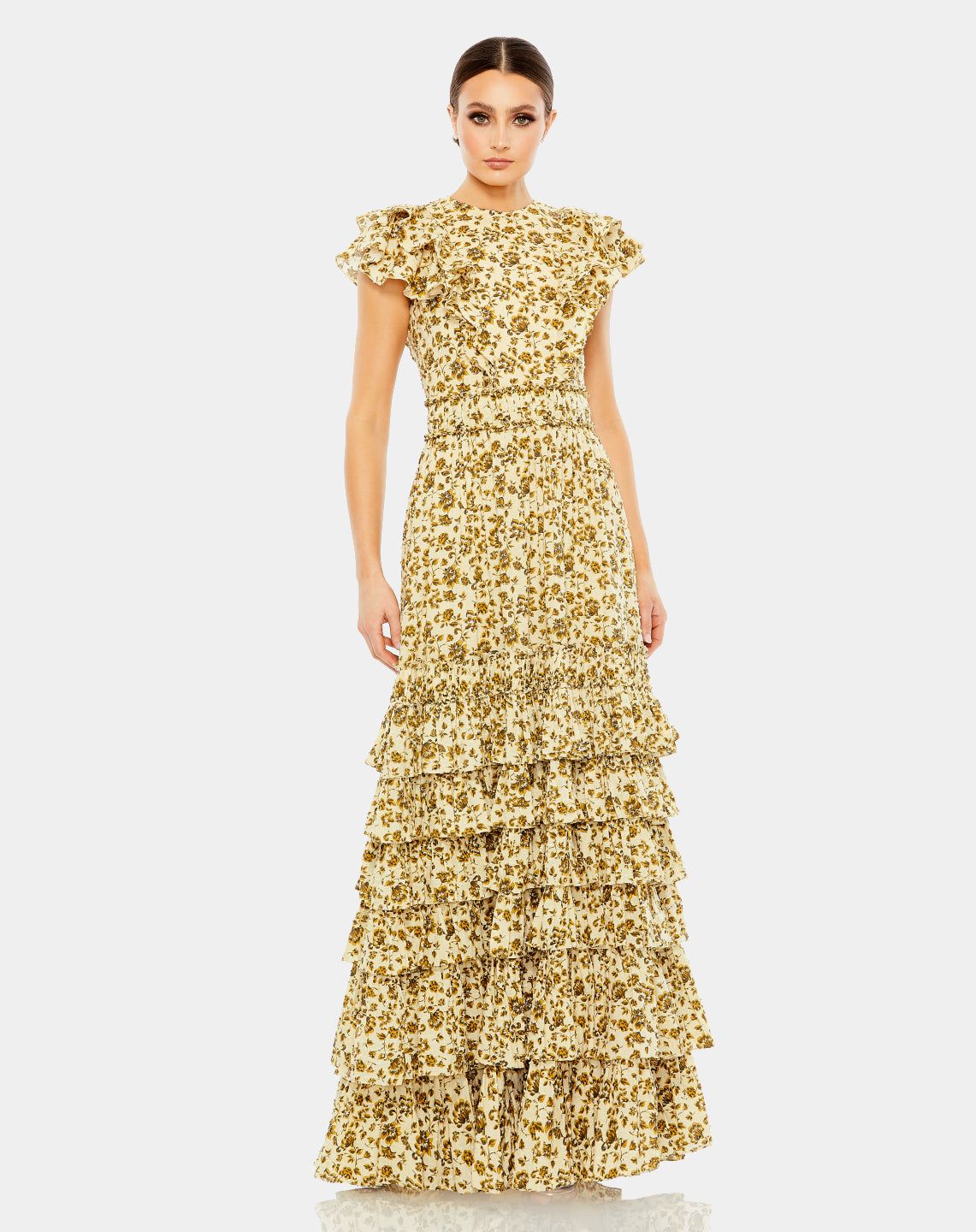 Tiered Ruffle High Neck Dress sold by Lord & Taylor