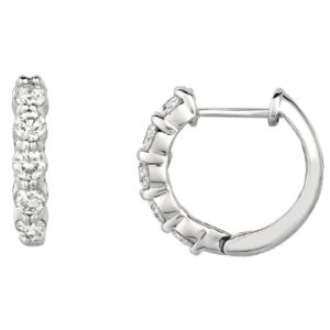 Diamond Hoop Earrings sold by Lord & Taylor