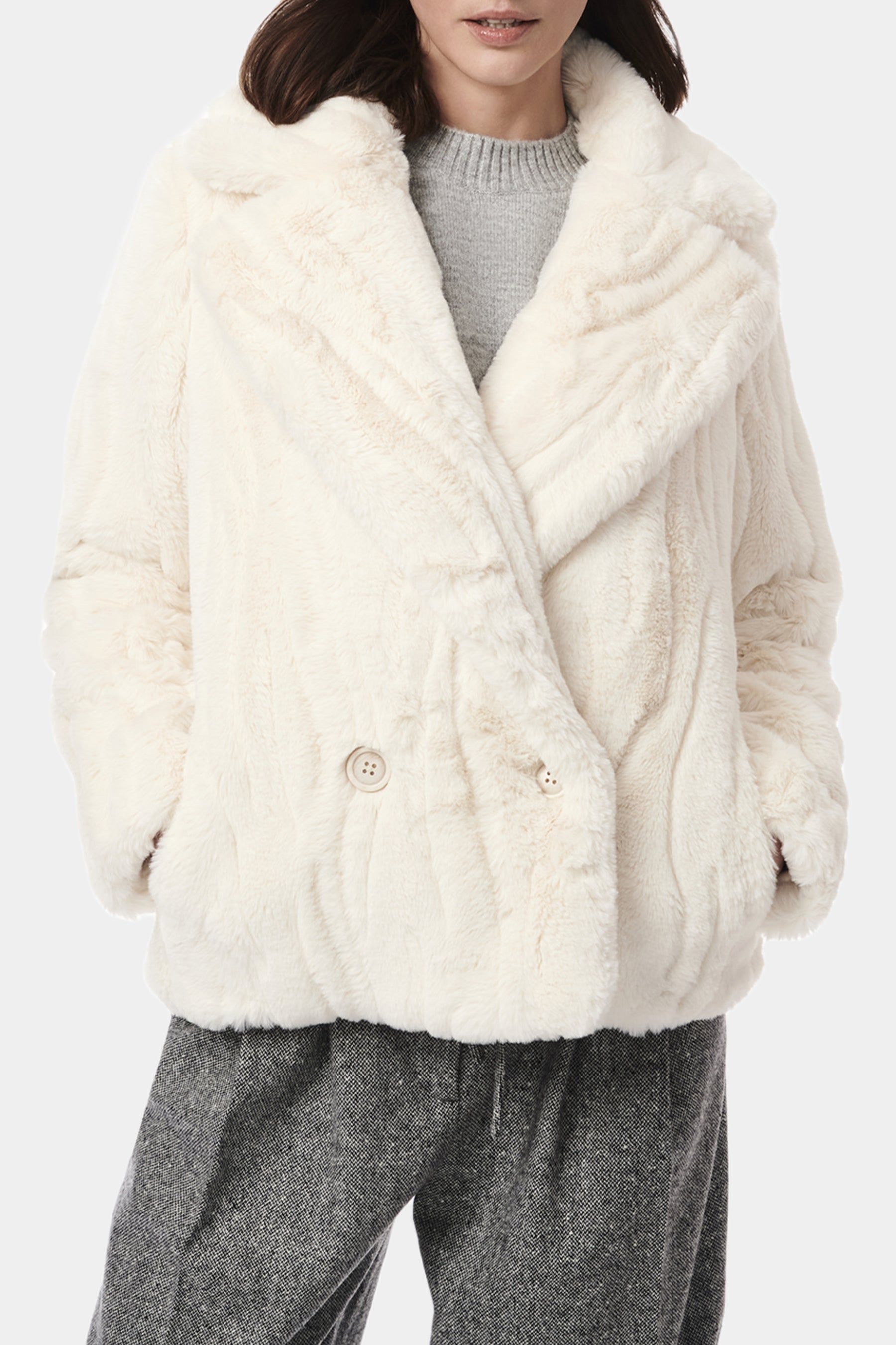 Grooved Faux Fur Blazer sold by Lord & Taylor