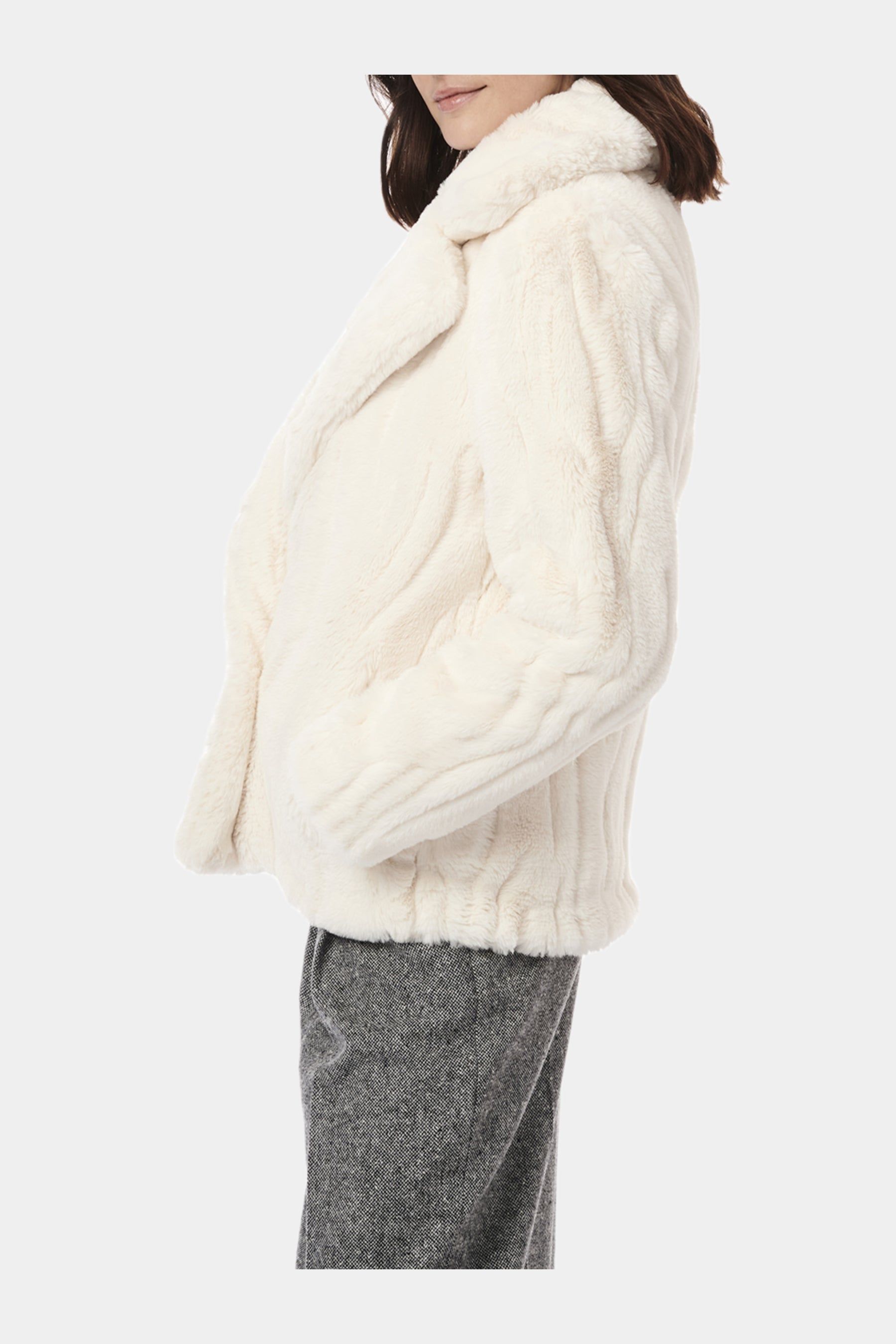 Grooved Faux Fur Blazer sold by Lord & Taylor product image thumbnail 2