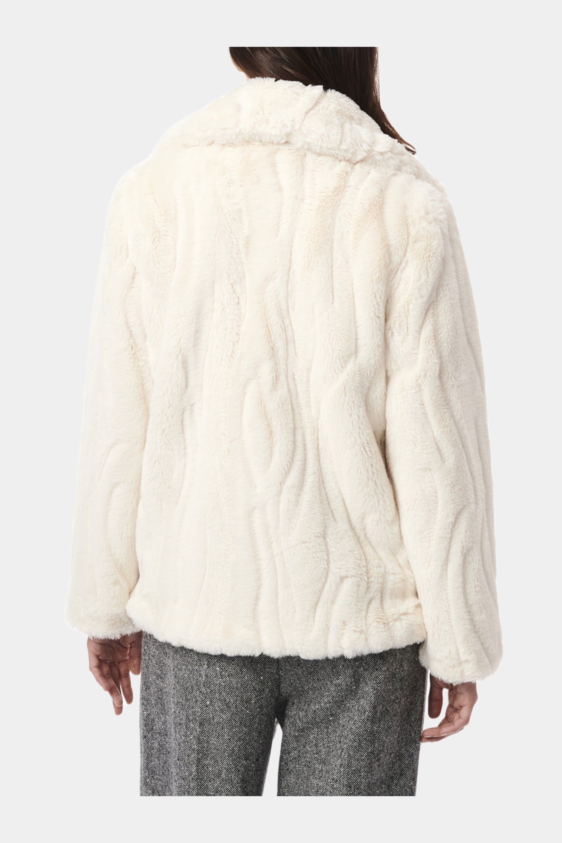 Grooved Faux Fur Blazer sold by Lord & Taylor product image thumbnail 3