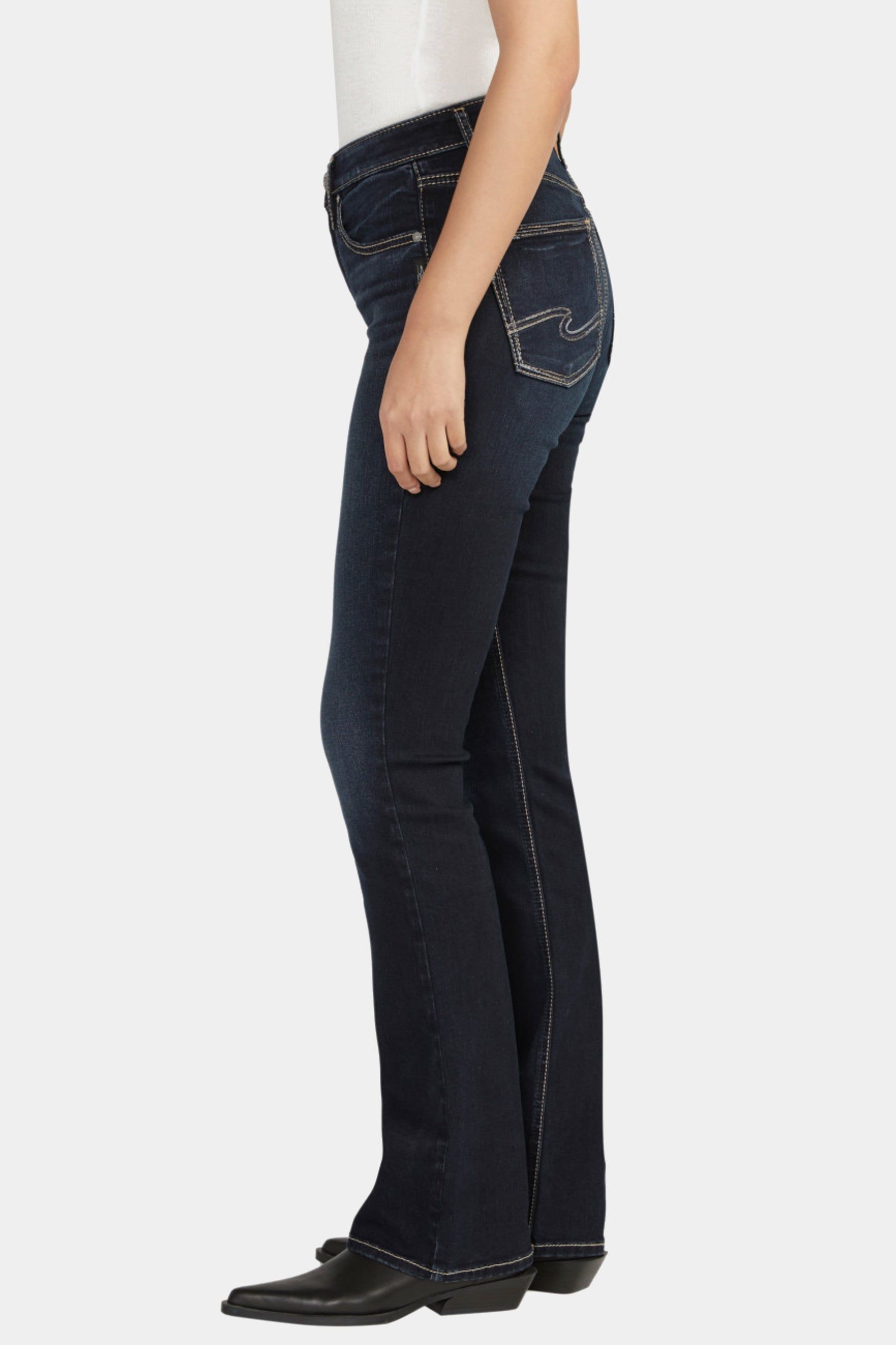 Avery High Rise Curvy Fit Slim Bootcut Jeans sold by Lord & Taylor product image thumbnail 2