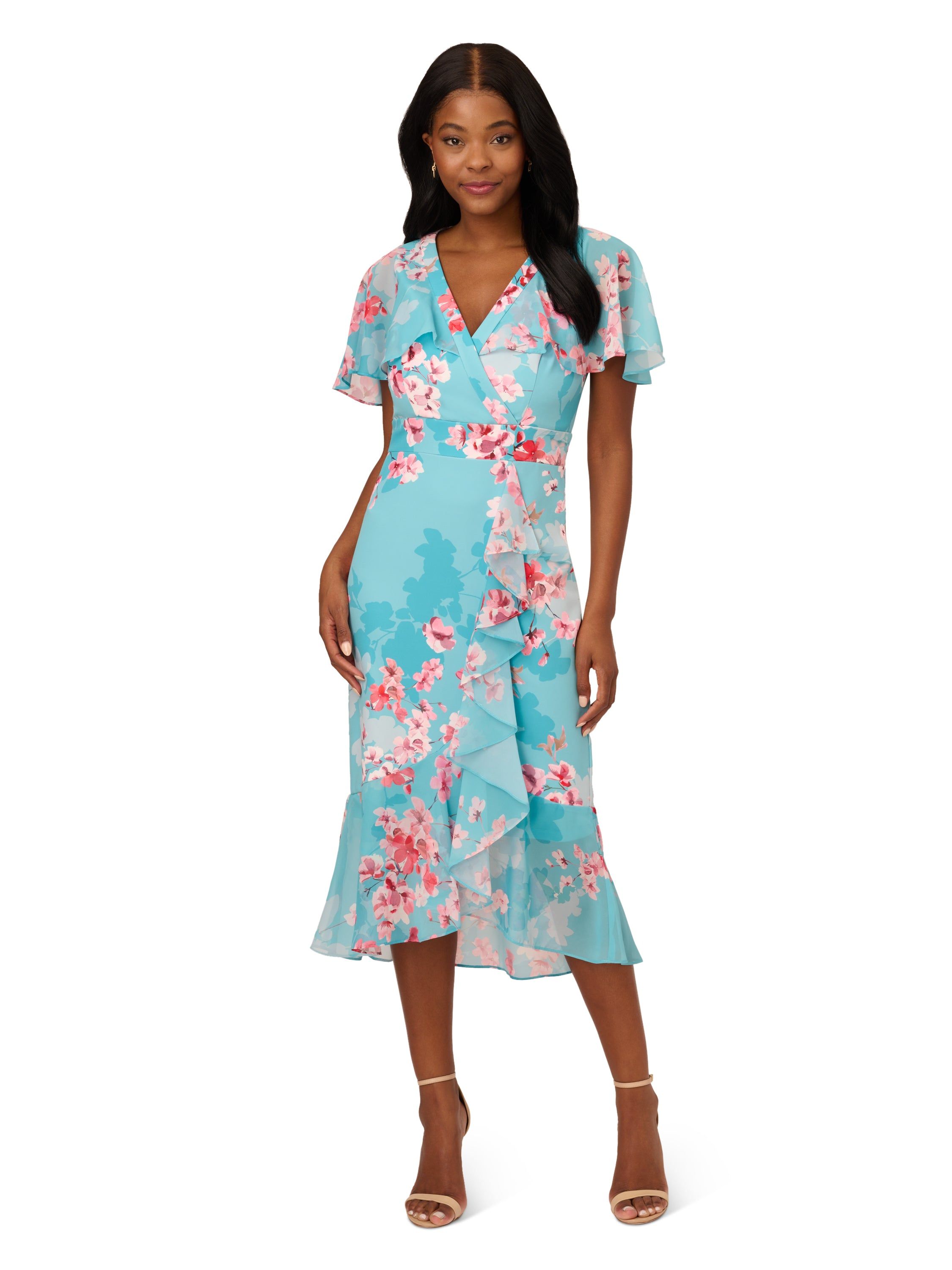Floral Printed Midi Dress sold by Lord & Taylor product image thumbnail 4