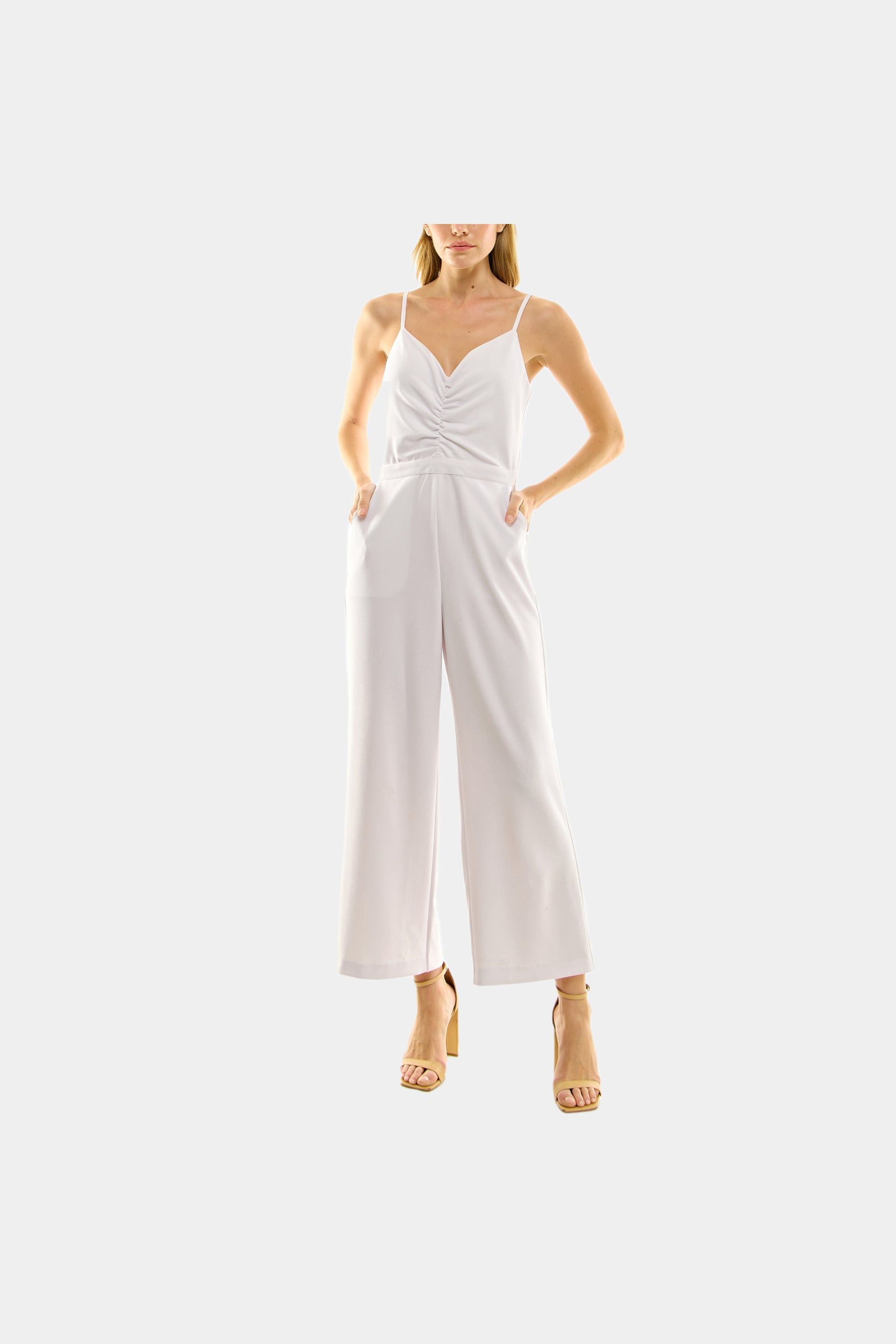 Ruched Front Cami Strap Jumpsuit sold by Lord & Taylor product image thumbnail 8