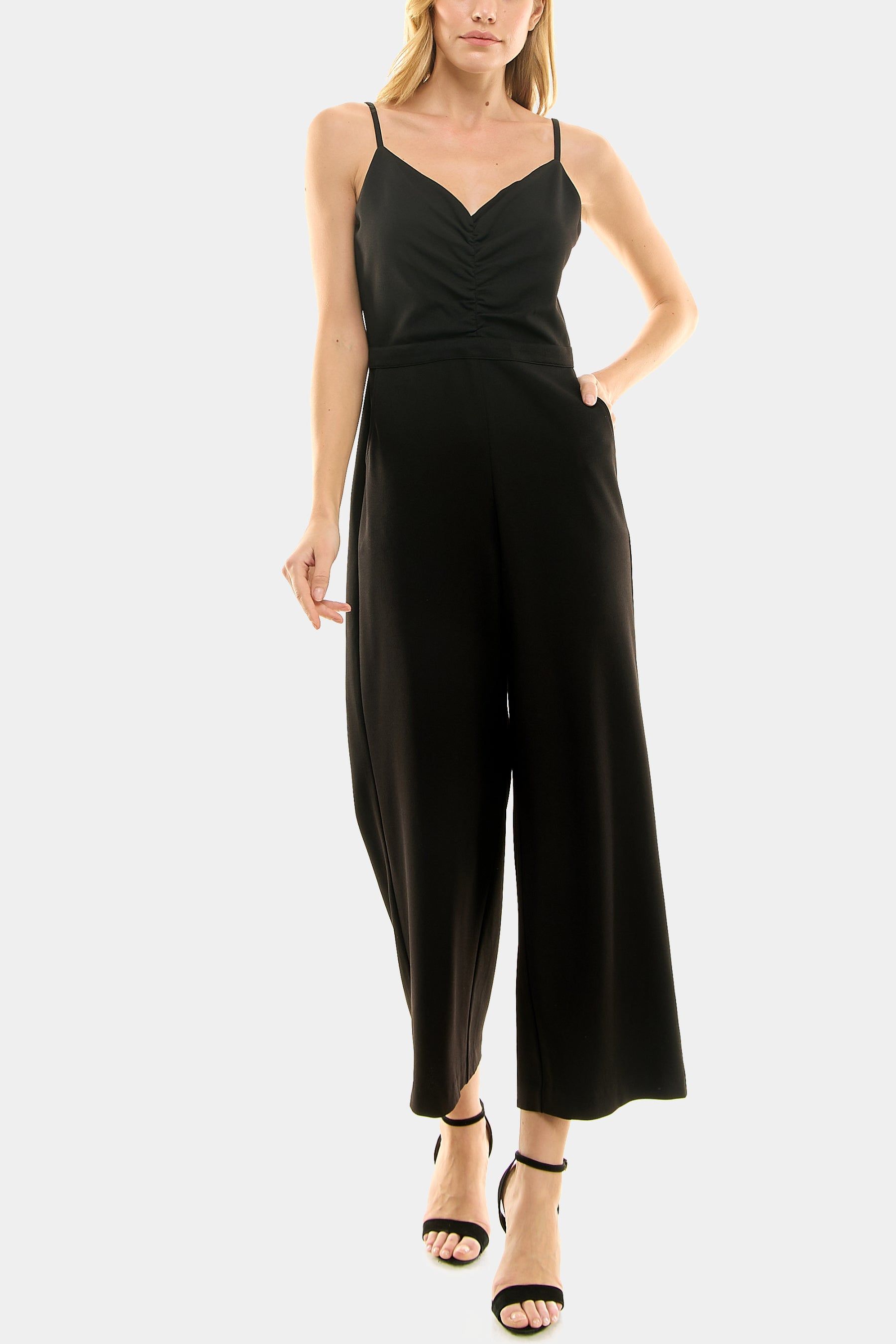 Ruched Front Cami Strap Jumpsuit sold by Lord & Taylor product image thumbnail 2