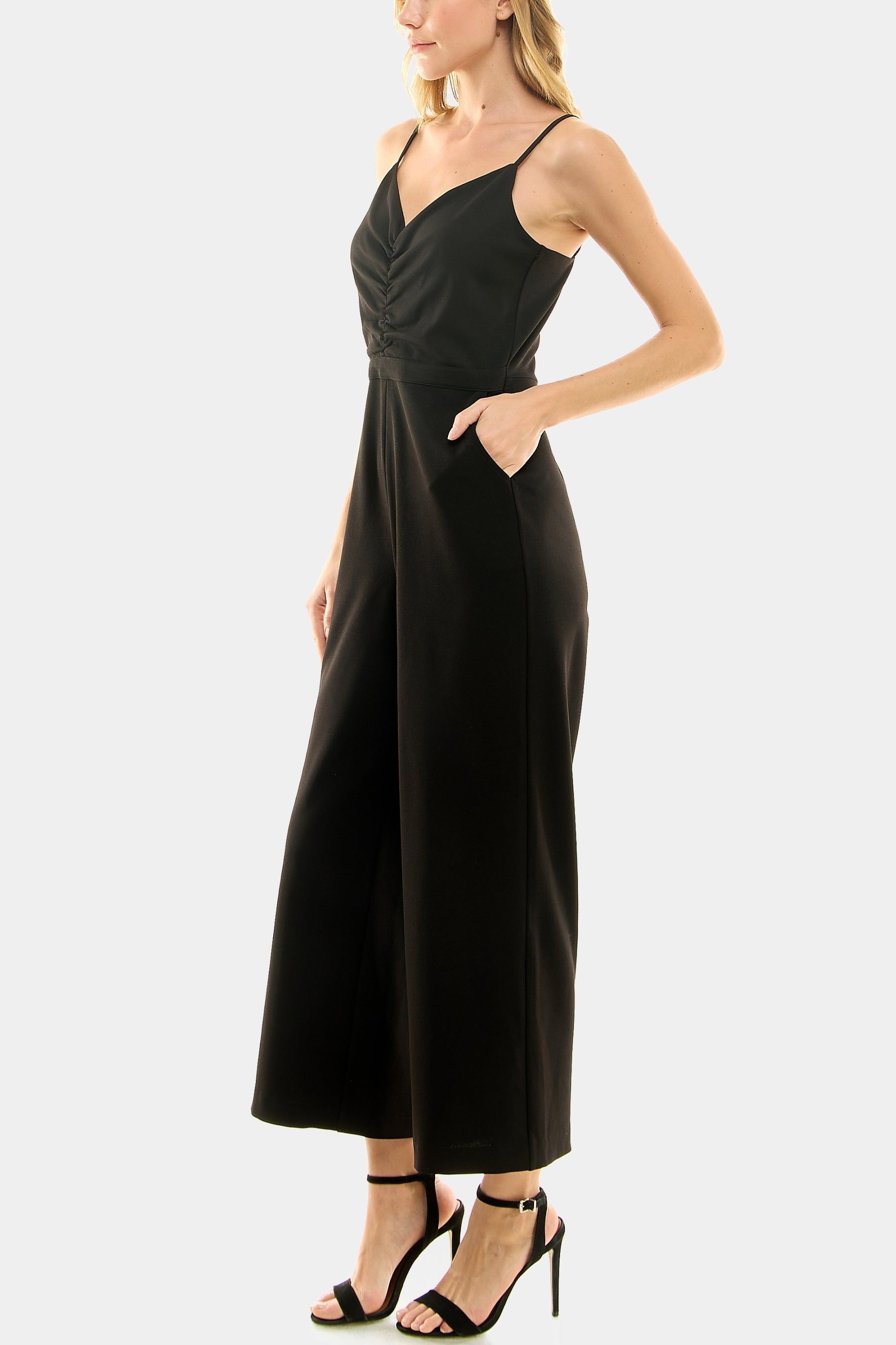 Ruched Front Cami Strap Jumpsuit sold by Lord & Taylor product image thumbnail 3