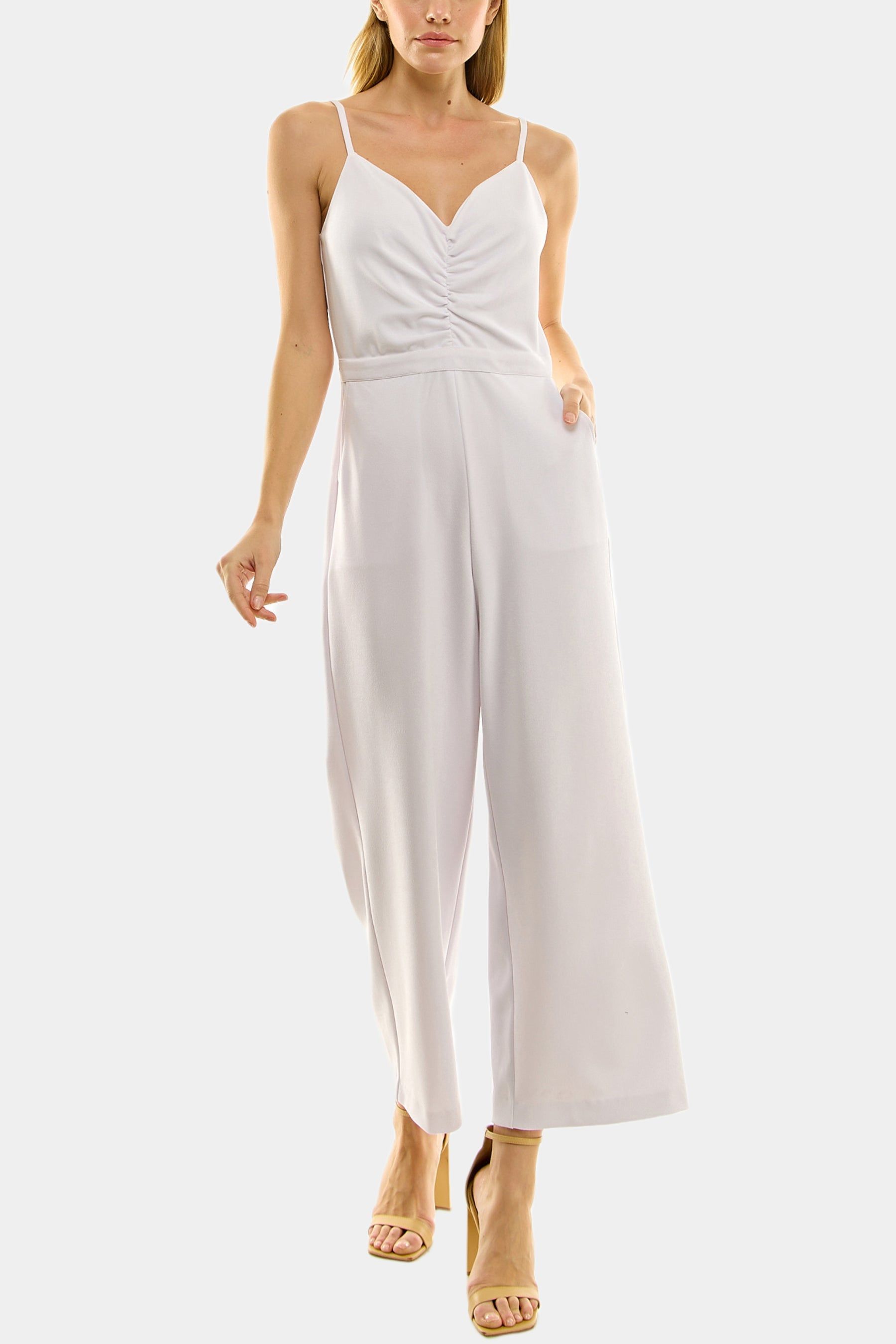 Ruched Front Cami Strap Jumpsuit sold by Lord & Taylor