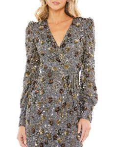 Long Sleeve V Neck Midi Dress sold by Lord & Taylor