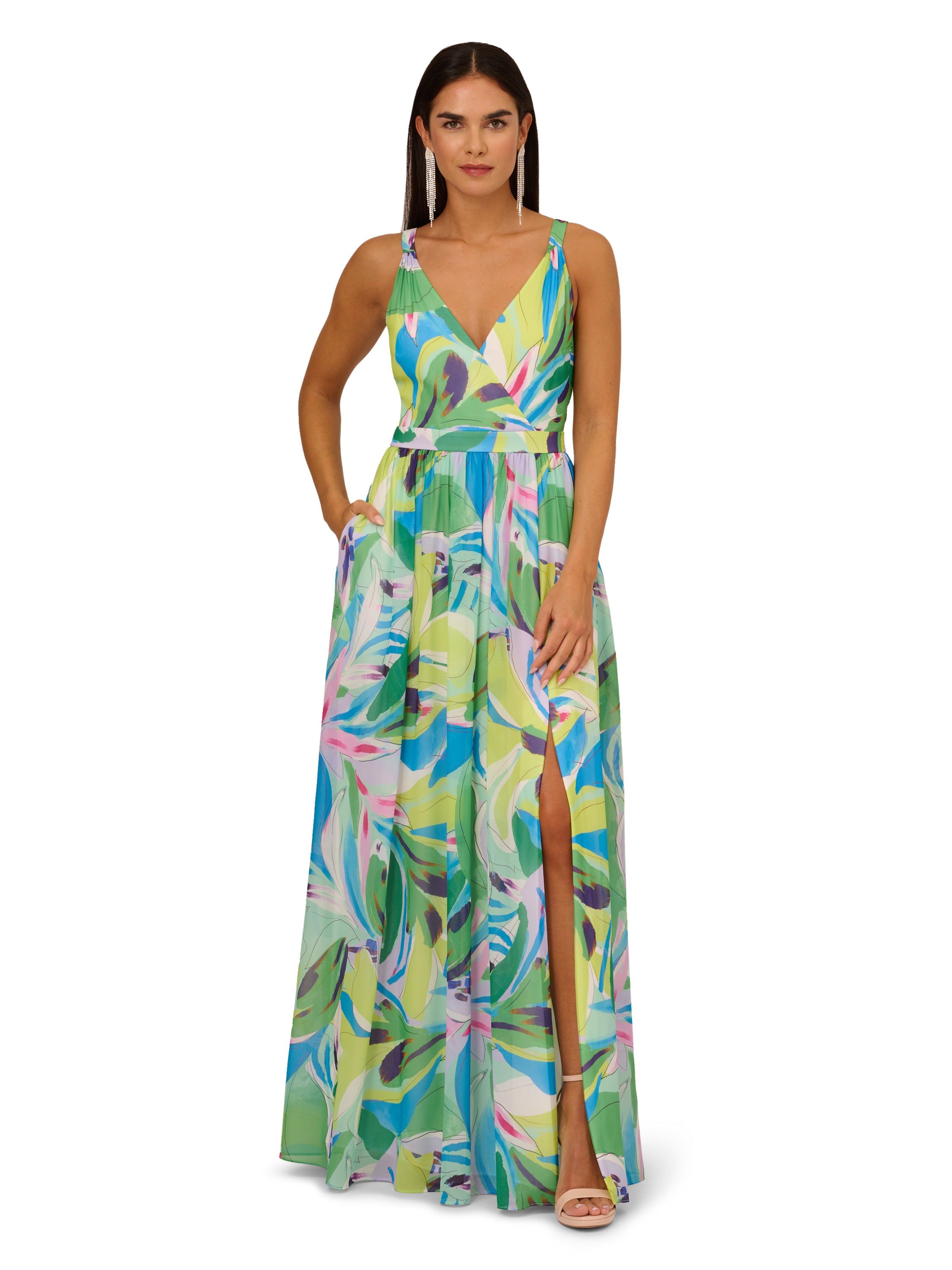 Printed Chiffon Maxi Dress sold by Lord & Taylor product image thumbnail 5