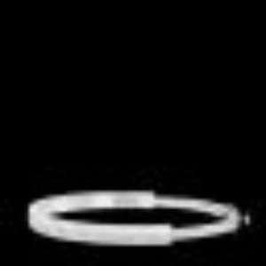 Inlay Cz On Half Front Oval Bangle sold by Lord & Taylor