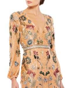 Long Sleeve Sheath Gown sold by Lord & Taylor