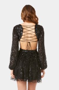 Long Sleeve Cut Out Dress sold by Lord & Taylor