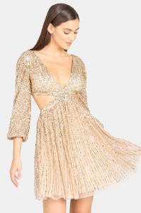 Long Sleeve Cut Out Dress sold by Lord & Taylor