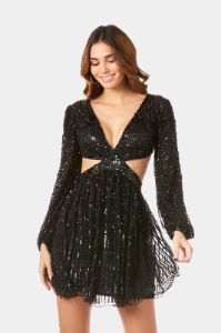Long Sleeve Cut Out Dress sold by Lord & Taylor