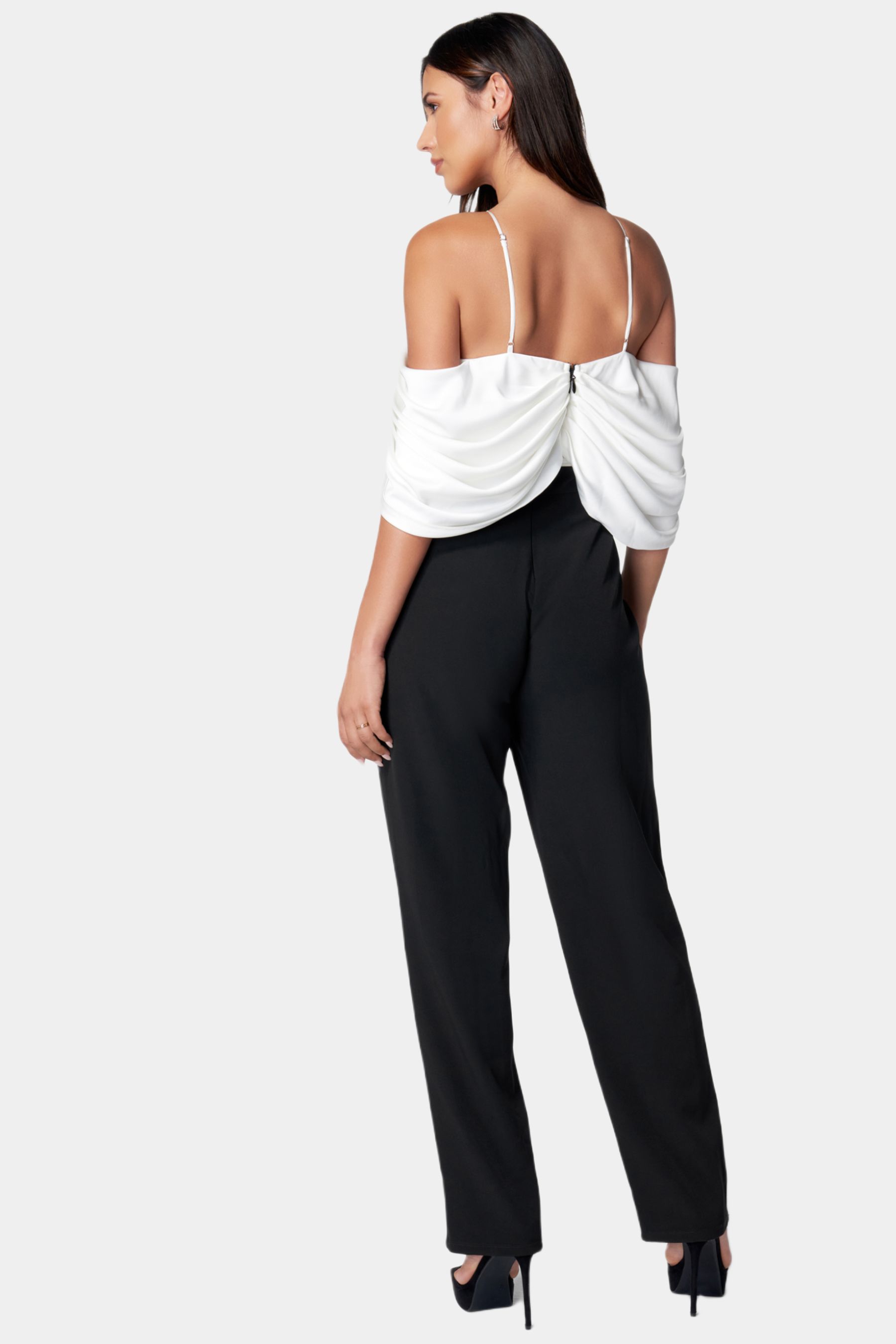 Cold Shoulder Jumpsuit sold by Lord & Taylor product image thumbnail 3