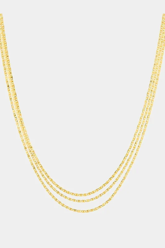 Triple Strand Diamond Cut Valentino Adjustable Chain sold by Lord & Taylor