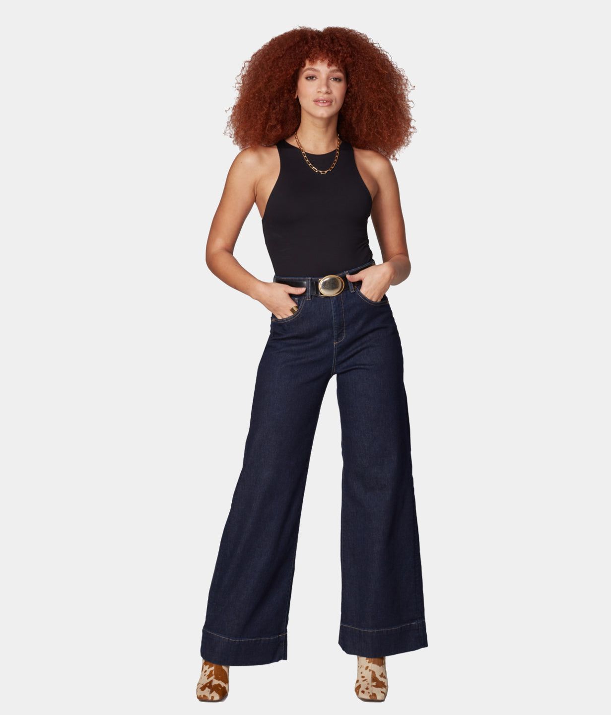Milan Ultra High Rise Wide Leg Jeans sold by Lord & Taylor product image thumbnail 19