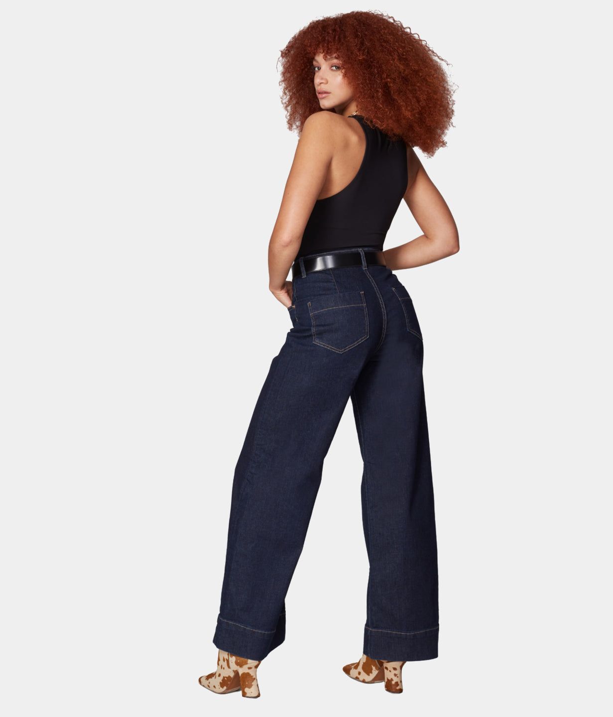 Milan Ultra High Rise Wide Leg Jeans sold by Lord & Taylor product image thumbnail 16