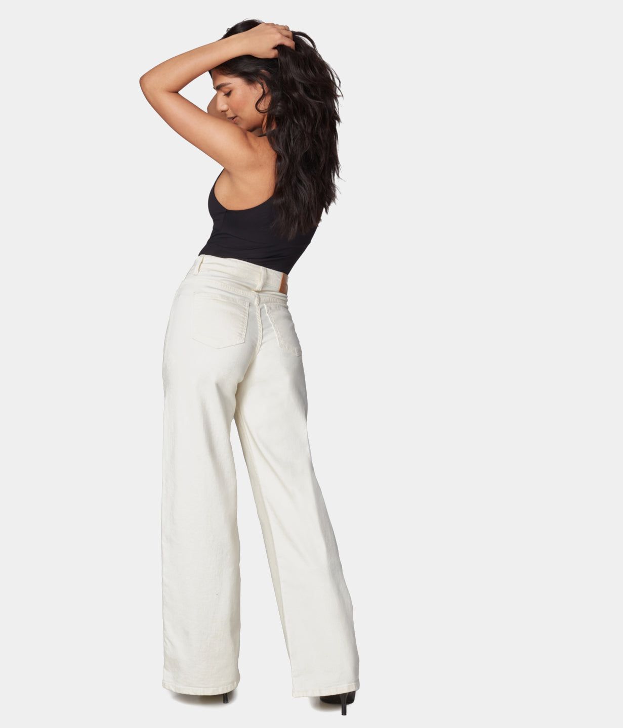 Milan Ultra High Rise Wide Leg Jeans sold by Lord & Taylor product image thumbnail 7