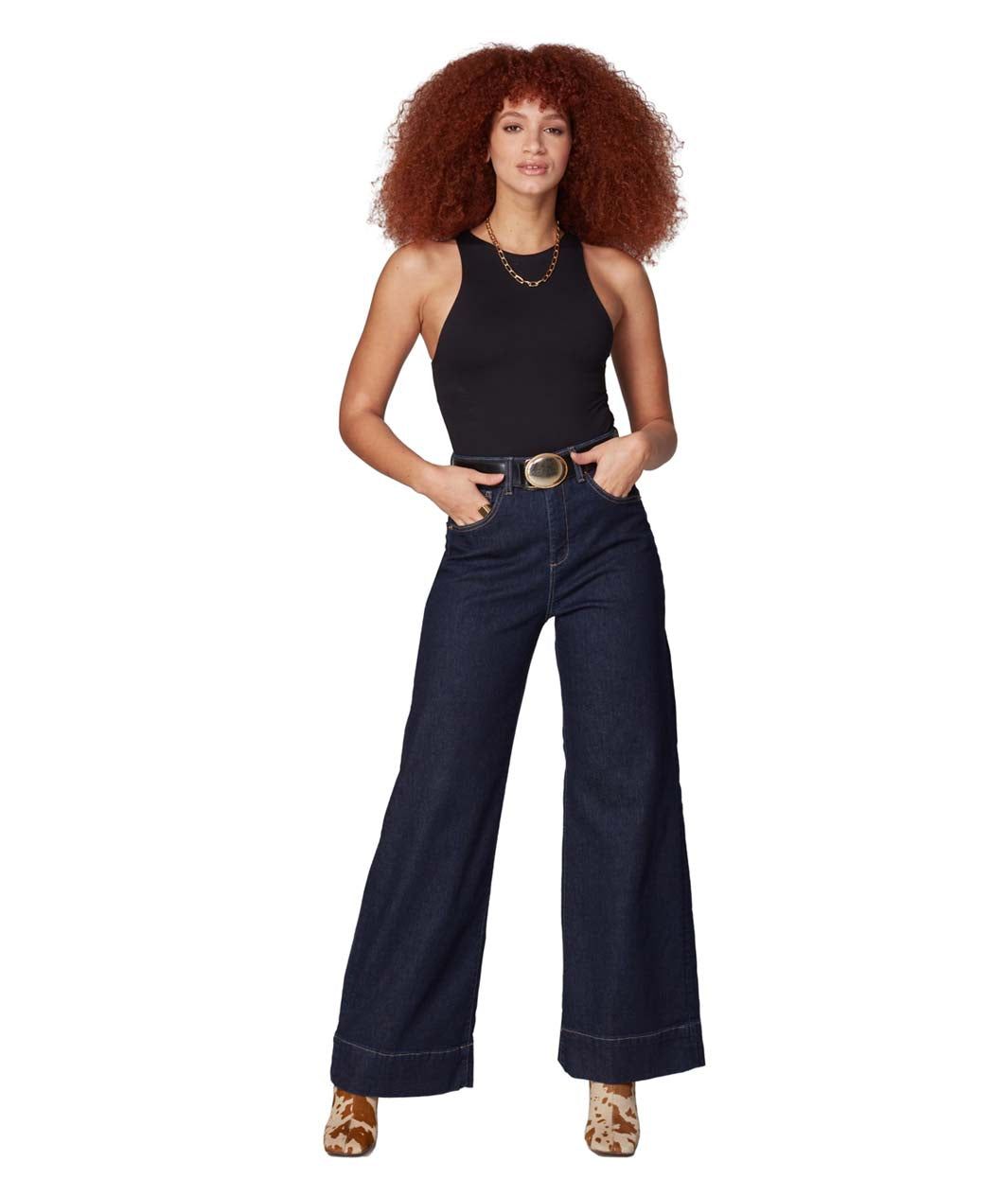 Milan Ultra High Rise Wide Leg Jeans sold by Lord & Taylor product image thumbnail 27