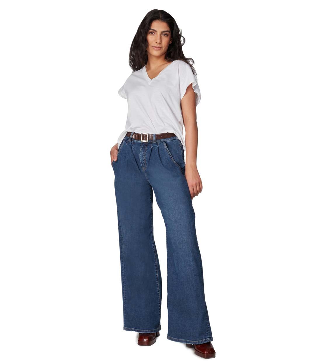 Milan Ultra High Rise Wide Leg Jeans sold by Lord & Taylor product image thumbnail 25