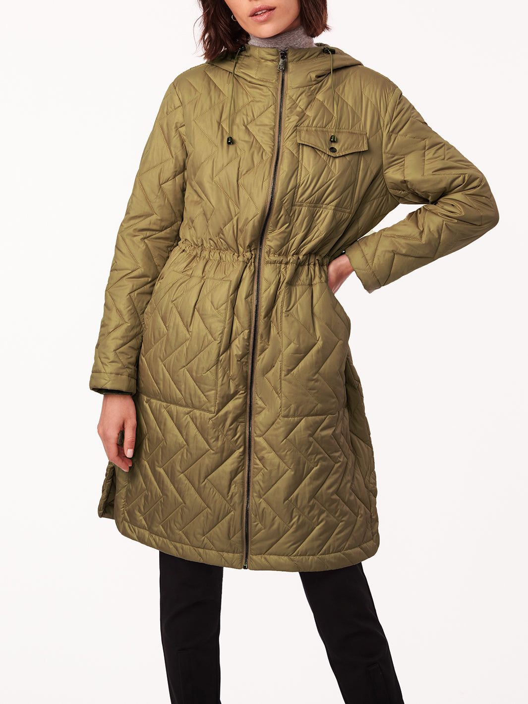Chevron Quilted Anorak sold by Lord & Taylor product image thumbnail 31
