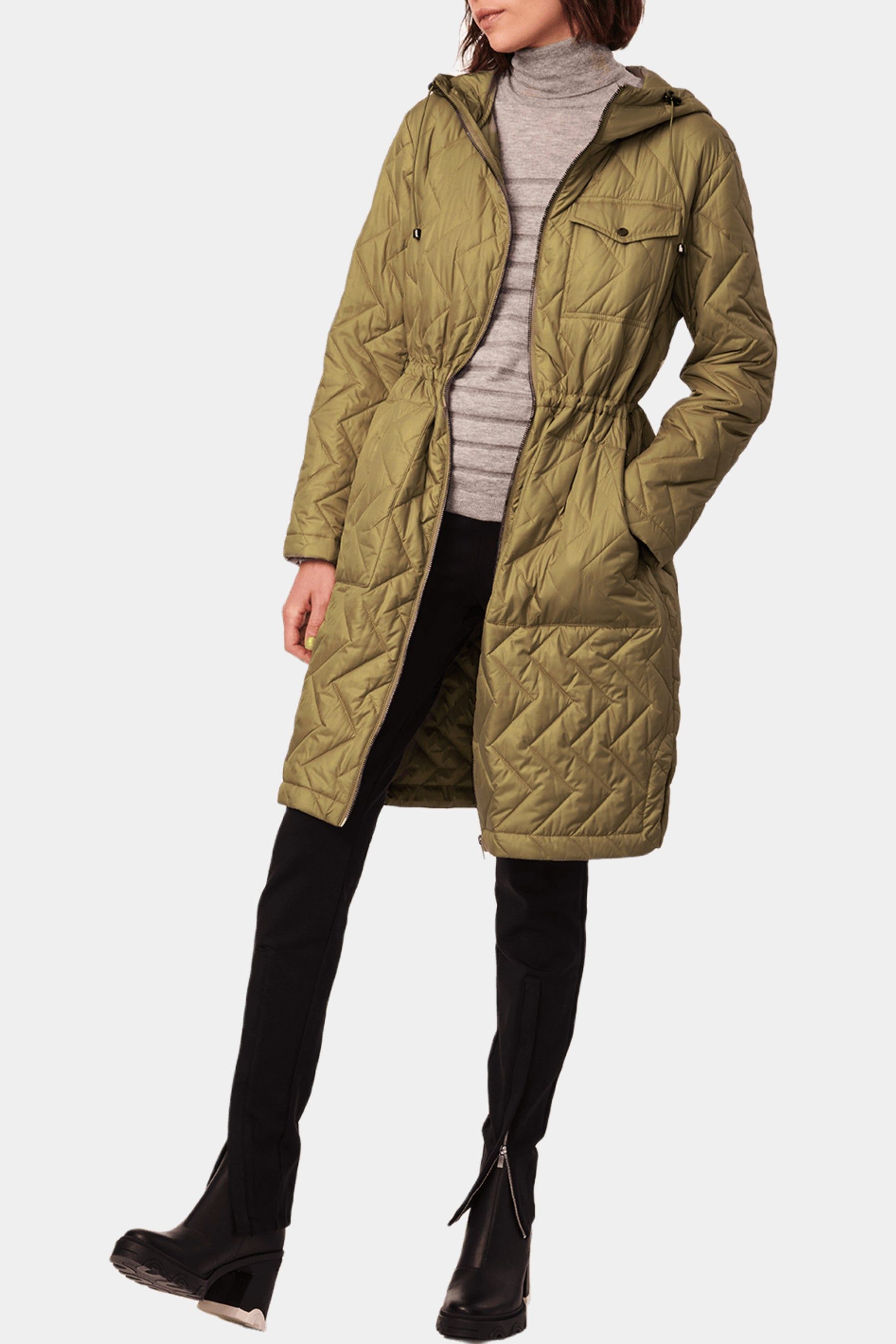 Chevron Quilted Anorak sold by Lord & Taylor product image thumbnail 14