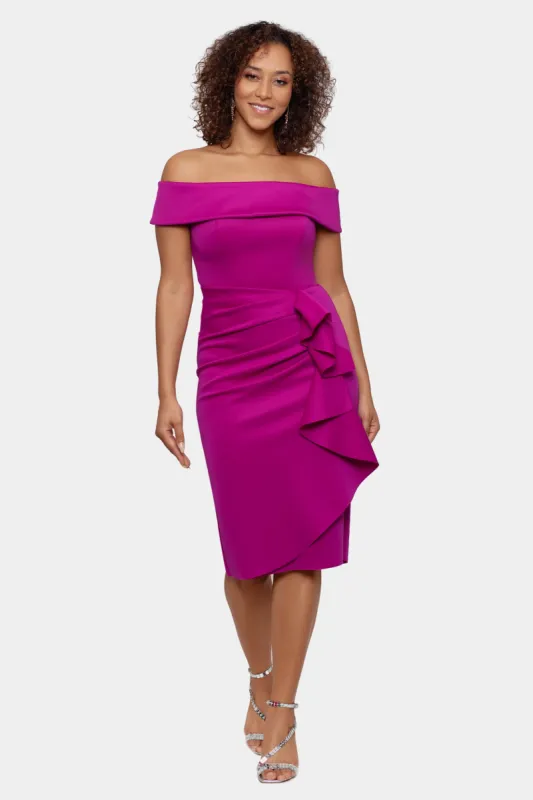 Off The Shoulder Side Rouch sold by Lord & Taylor