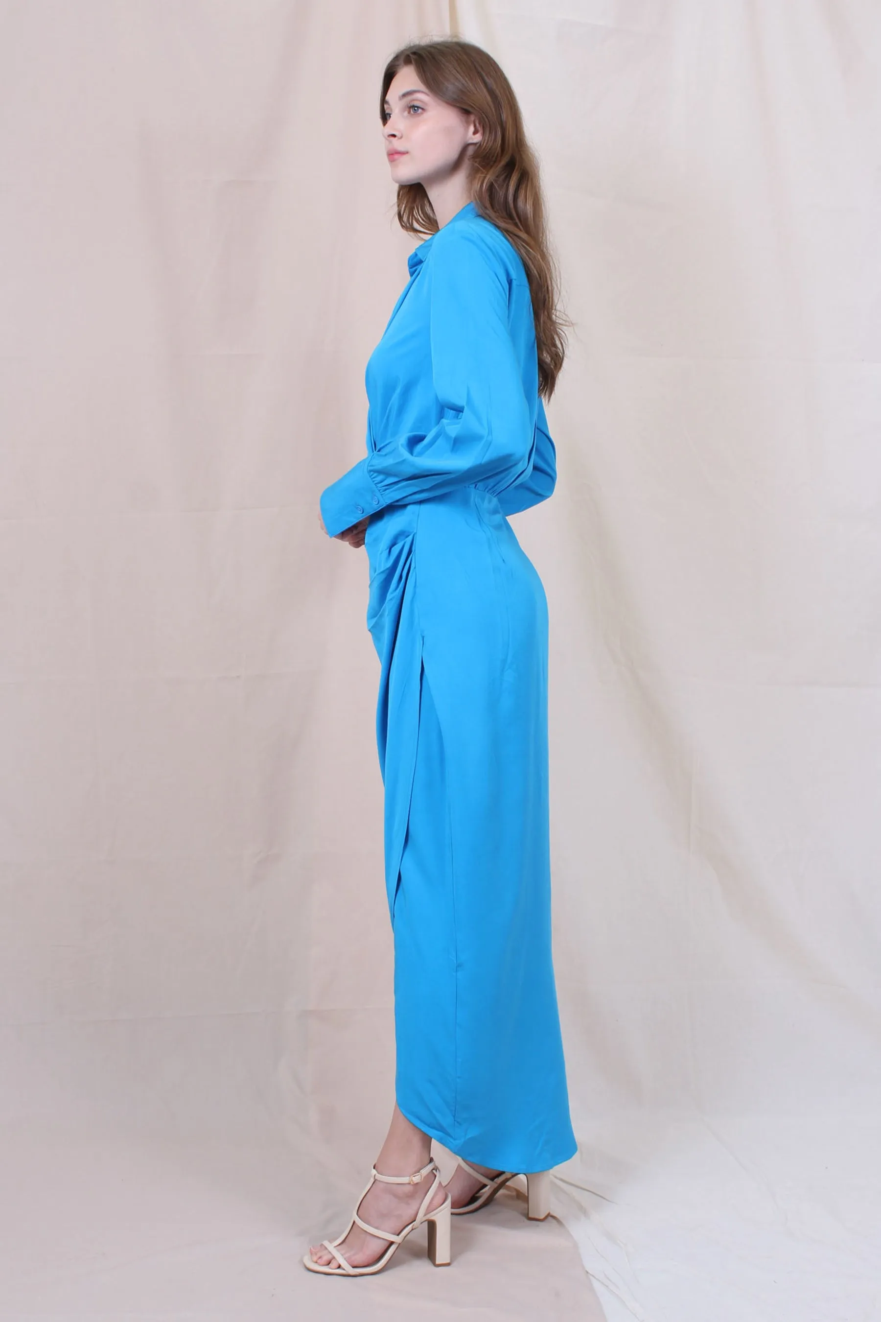 Wrap Maxi Longsleeve Dress sold by Lord & Taylor product image thumbnail 5