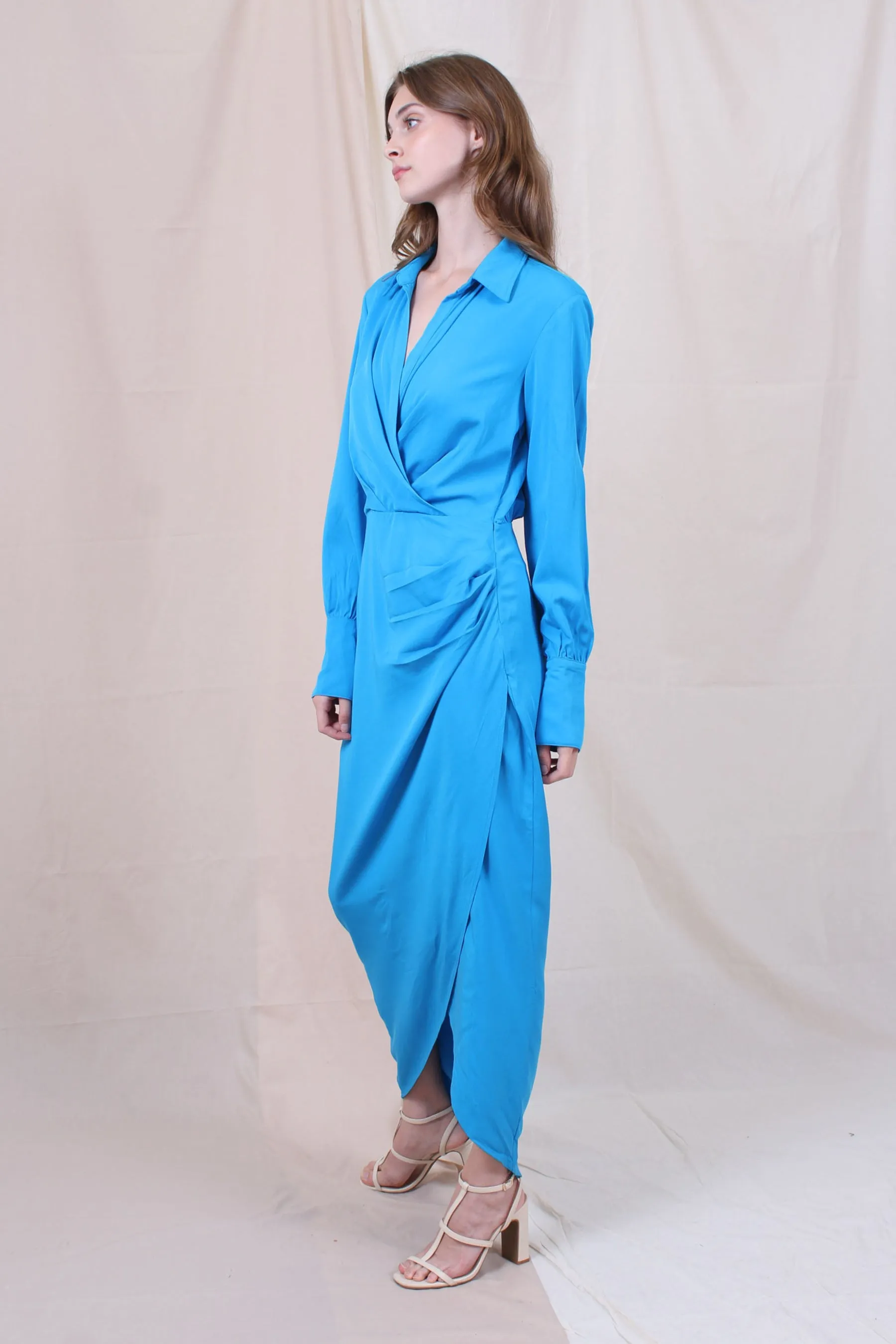 Wrap Maxi Longsleeve Dress sold by Lord & Taylor product image thumbnail 4