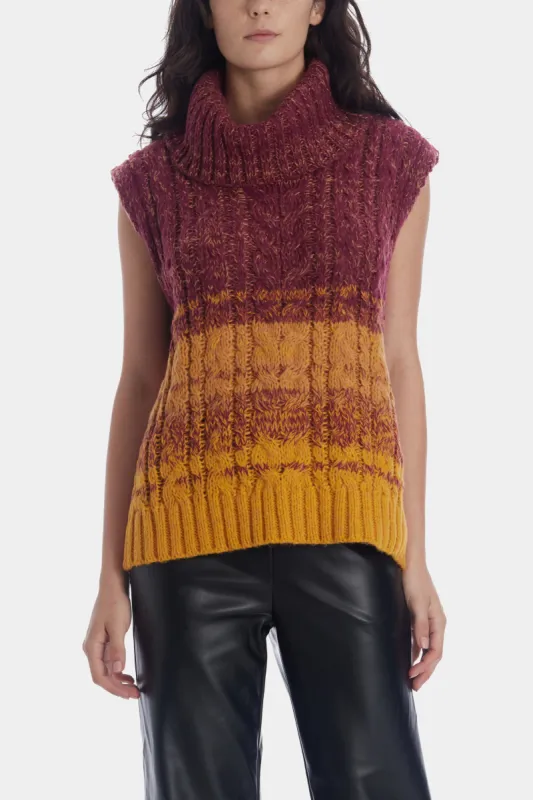 Ombre Cable Vest sold by Lord & Taylor