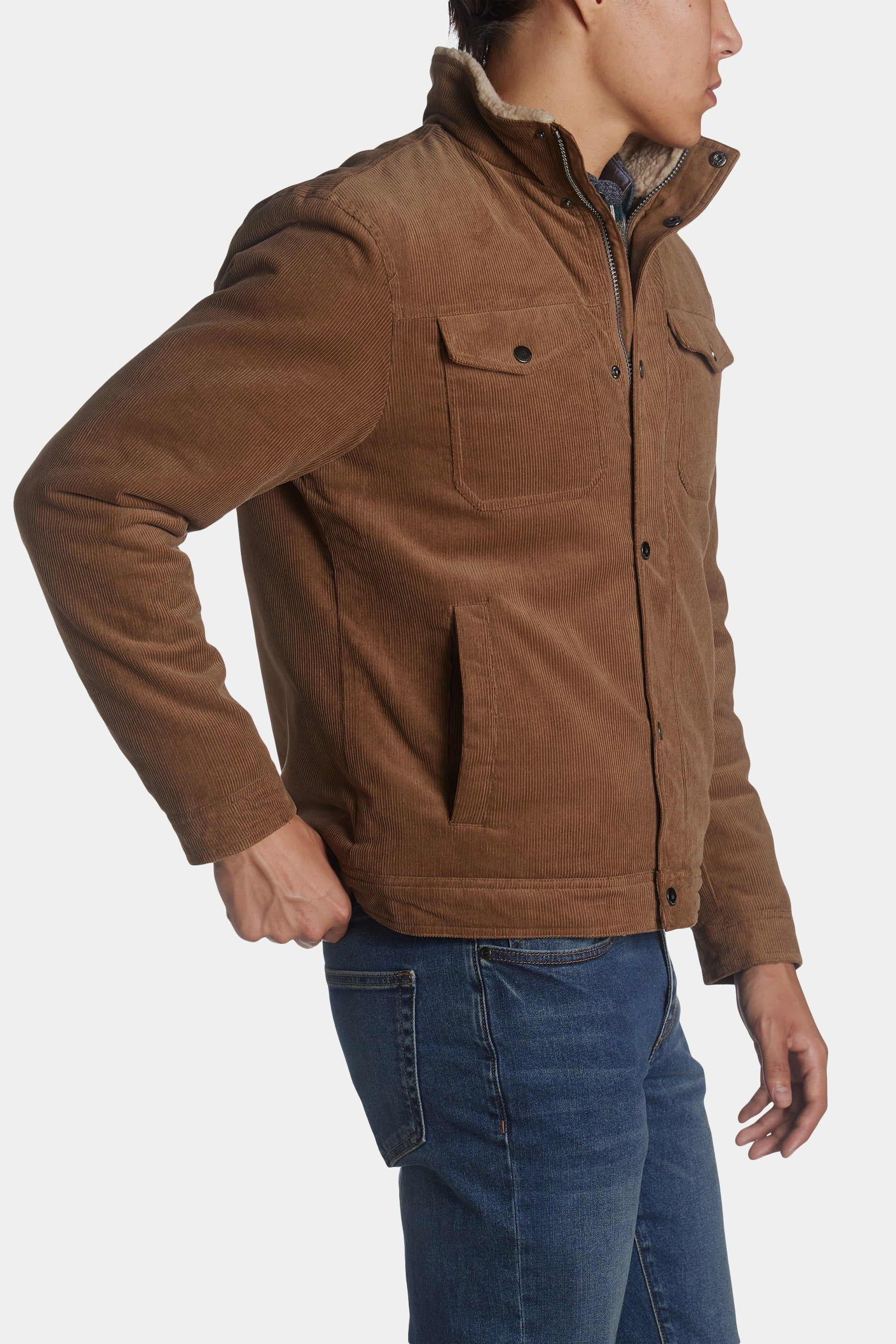 Corduroy Sherpa Lined Trucker Jacket sold by Lord & Taylor product image thumbnail 5