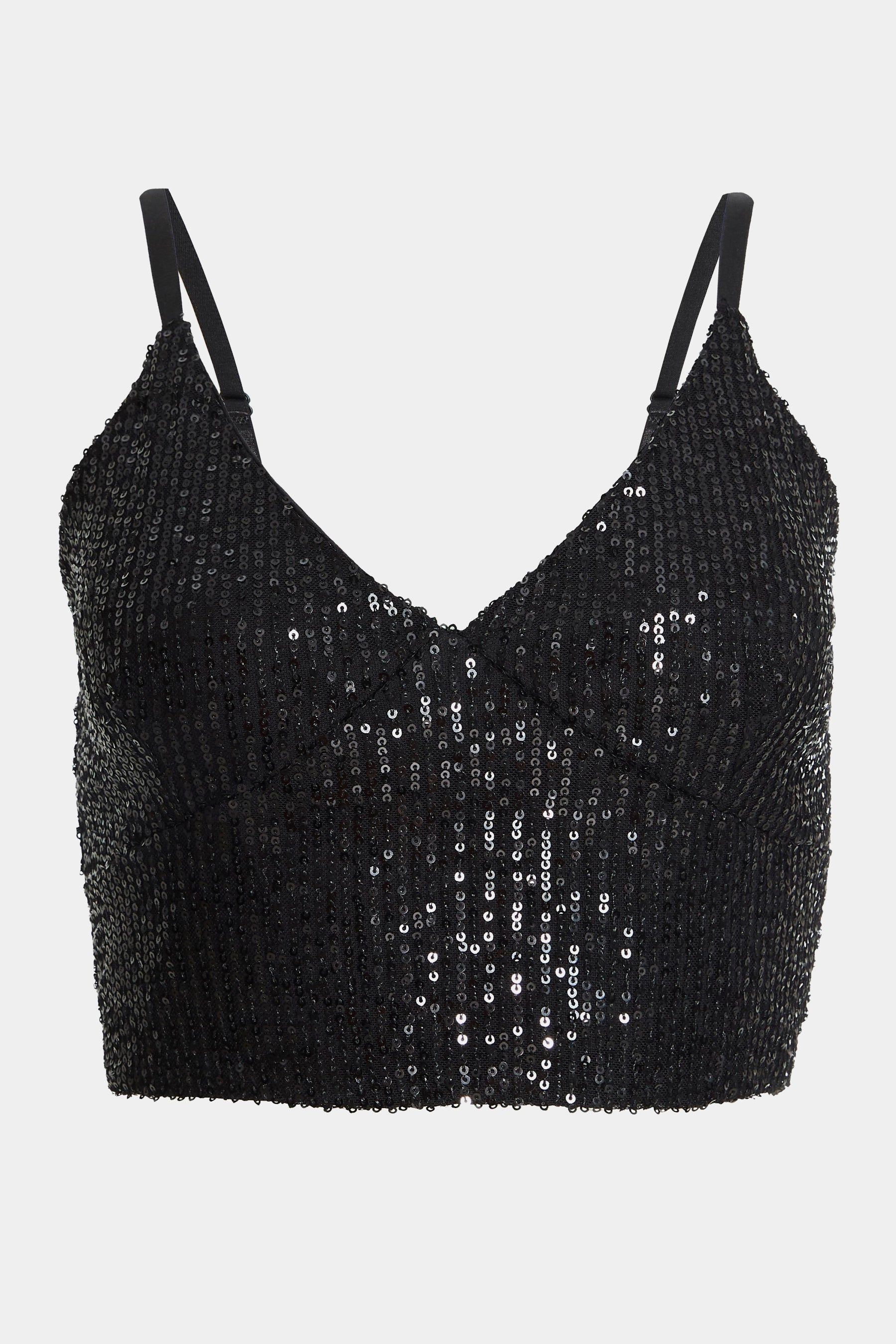 Sequin Crop Top sold by Lord & Taylor product image thumbnail 2