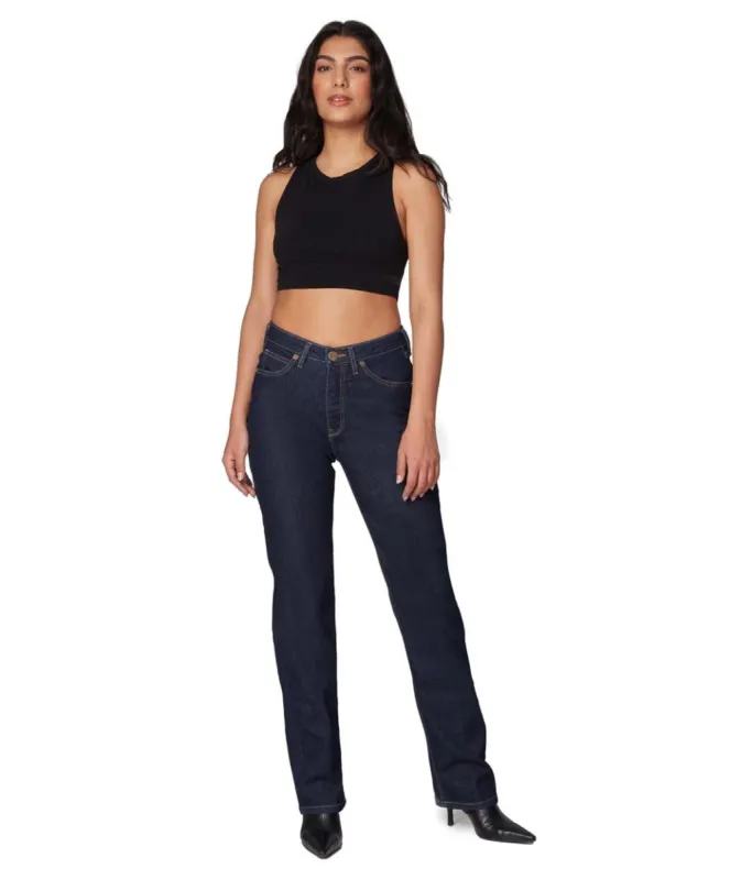 Denver High Rise Straight Jeans sold by Lord & Taylor