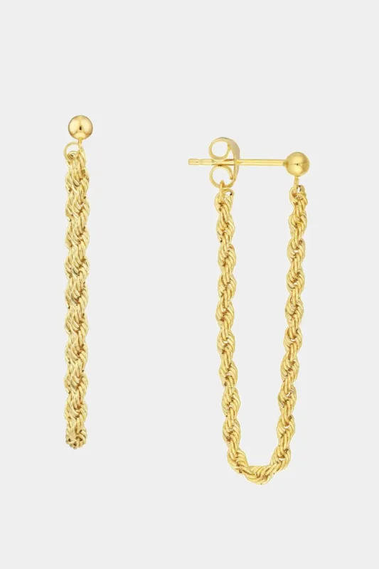 Rope Chain Front To Back Earrings sold by Lord & Taylor