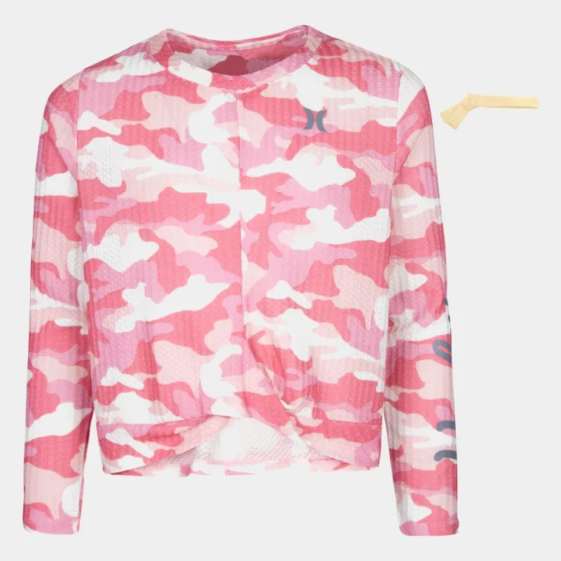 Girls Camo Twist Top sold by Lord & Taylor