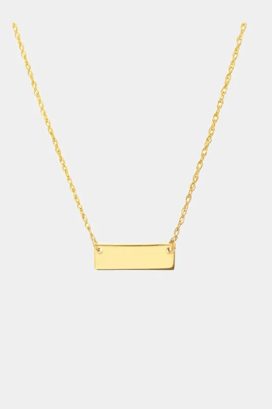 So You Mini Engravable Bar Adjustable Necklace sold by Lord & Taylor