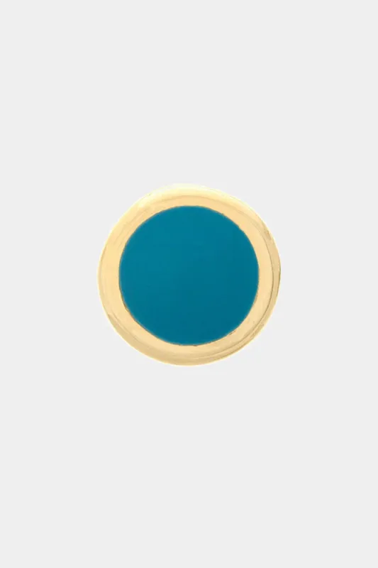 Turquoise Enamel Circle Stud Earrings sold by Lord & Taylor