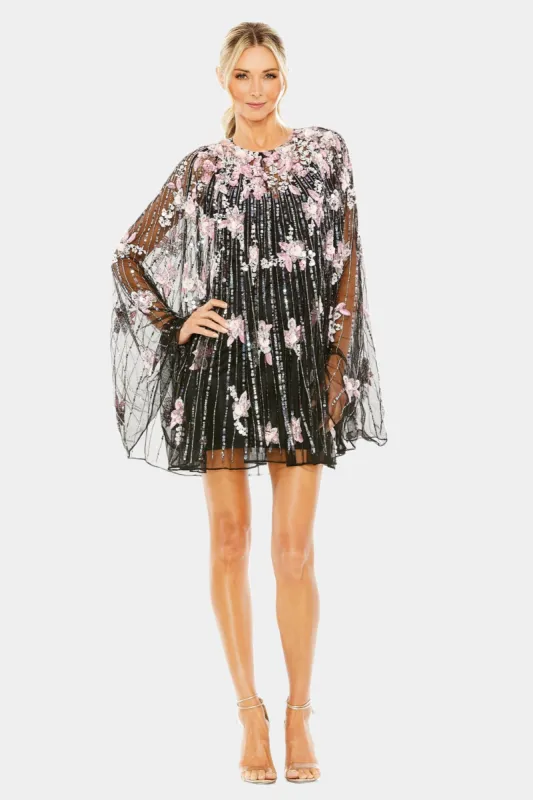 High Neck Embellished Trapeze Dress sold by Lord & Taylor