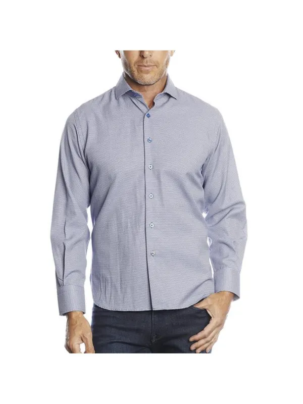 Micro Printed Jacquard Button Down sold by Lord & Taylor