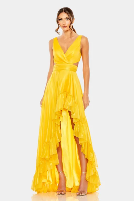 Cut Out High Low Ruffle Gown sold by Lord & Taylor