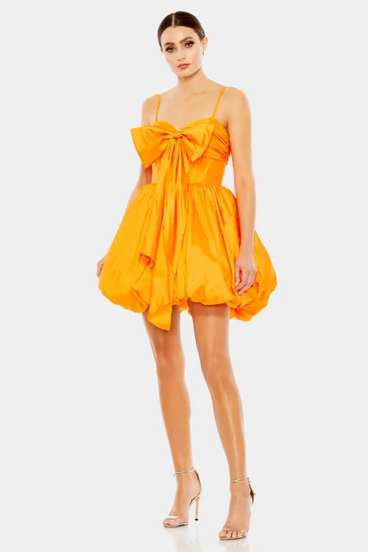 Spaghetti Strap Center Bow Balloon Mini Dress sold by Lord & Taylor