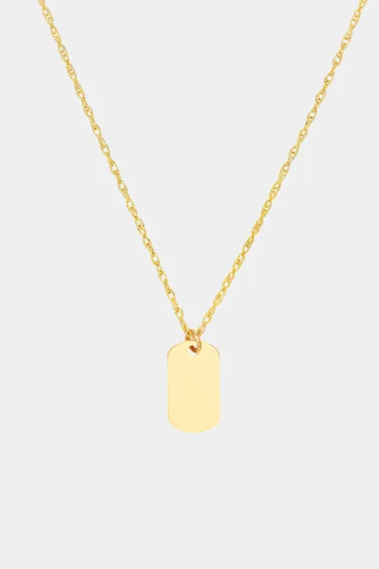 So You Mini Dog Tag Adjustable Necklace sold by Lord & Taylor