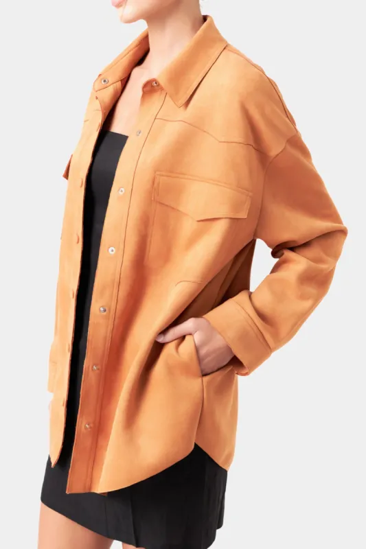 Oversized Suede Shirt sold by Lord & Taylor