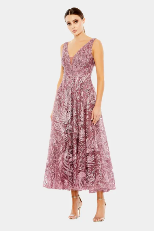 V-Neck Floral Embroidered Dress sold by Lord & Taylor
