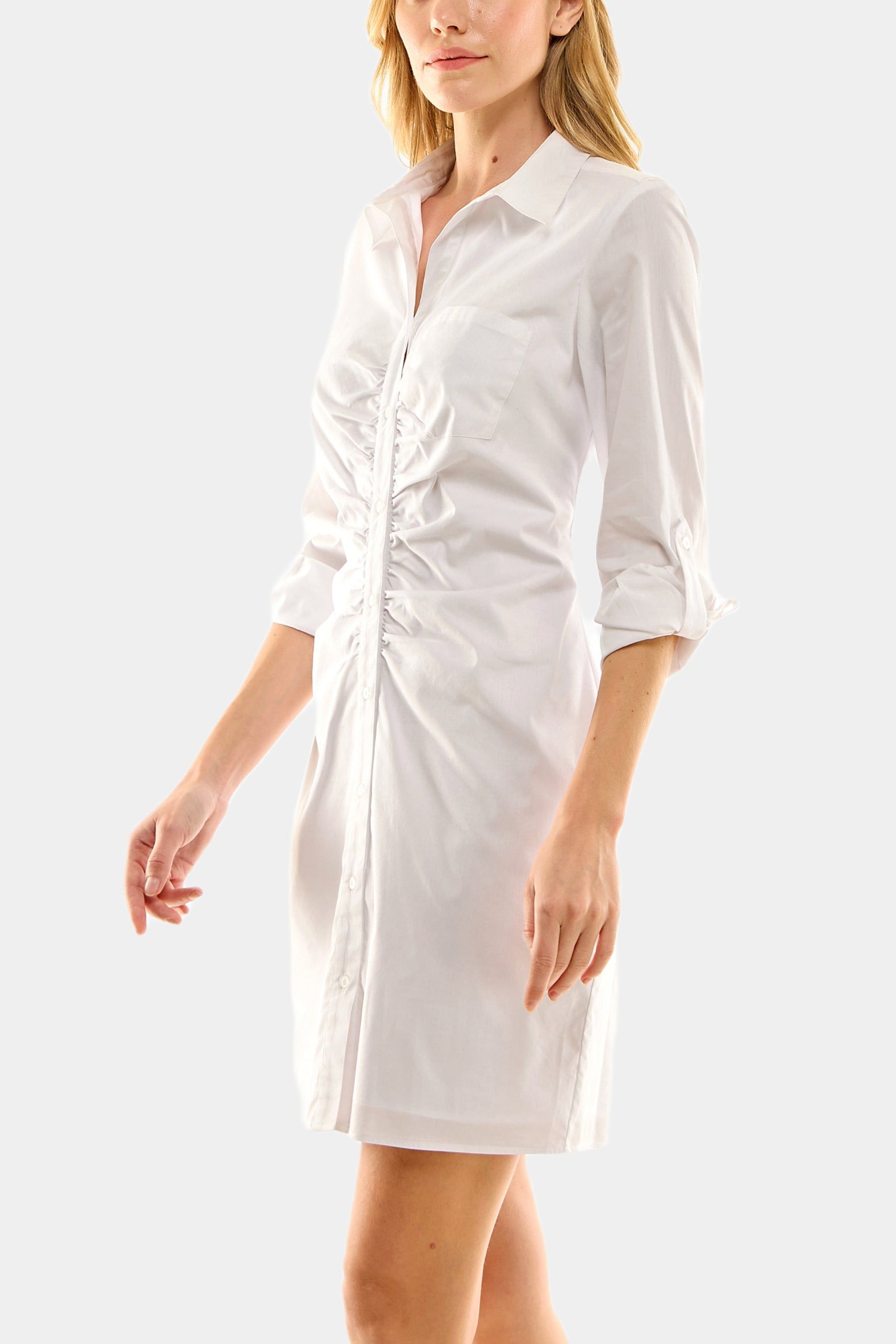 Ruched Shirt dress sold by Lord & Taylor product image thumbnail 2