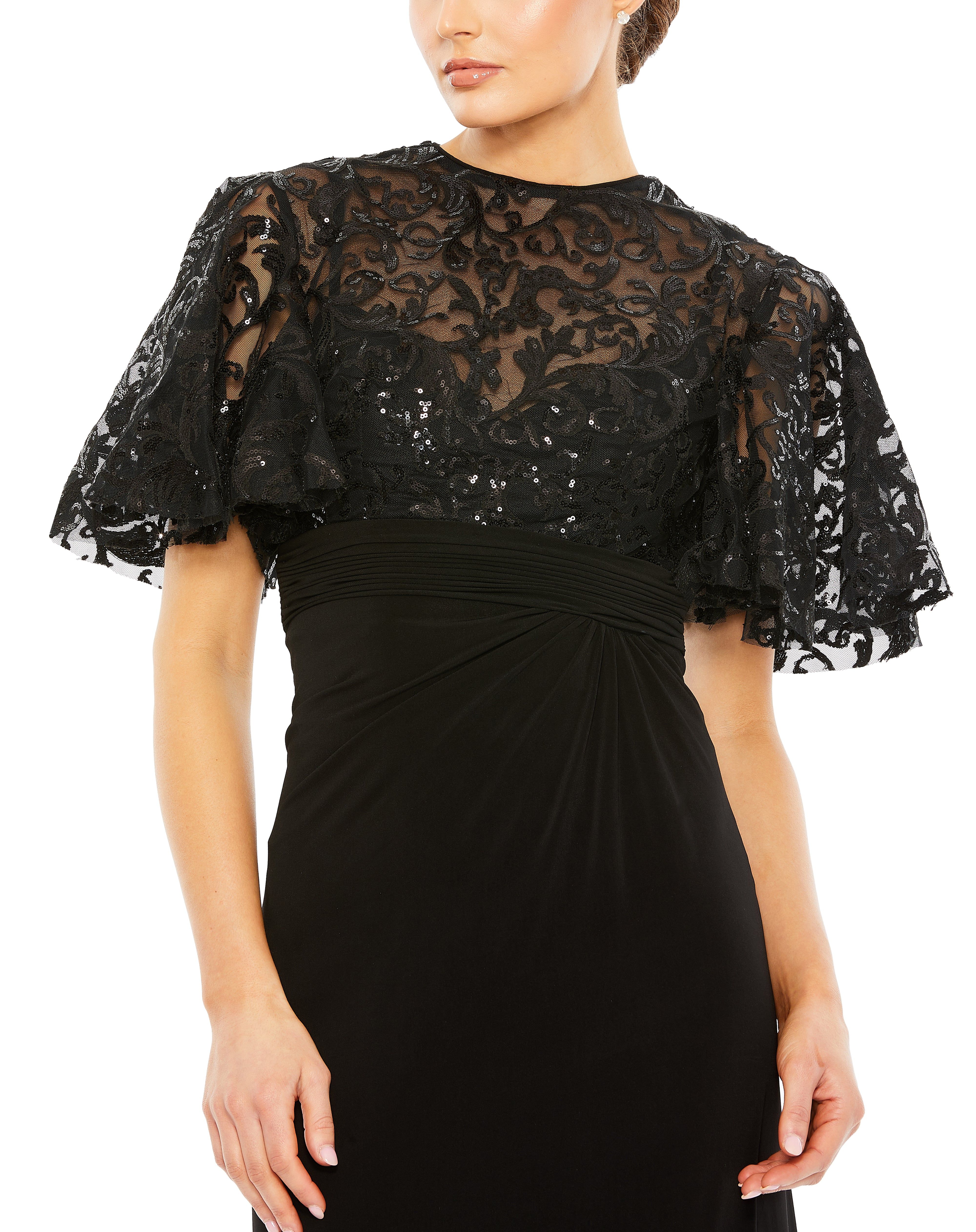 Embellished Butterfly Sleeve Gown sold by Lord & Taylor product image thumbnail 2