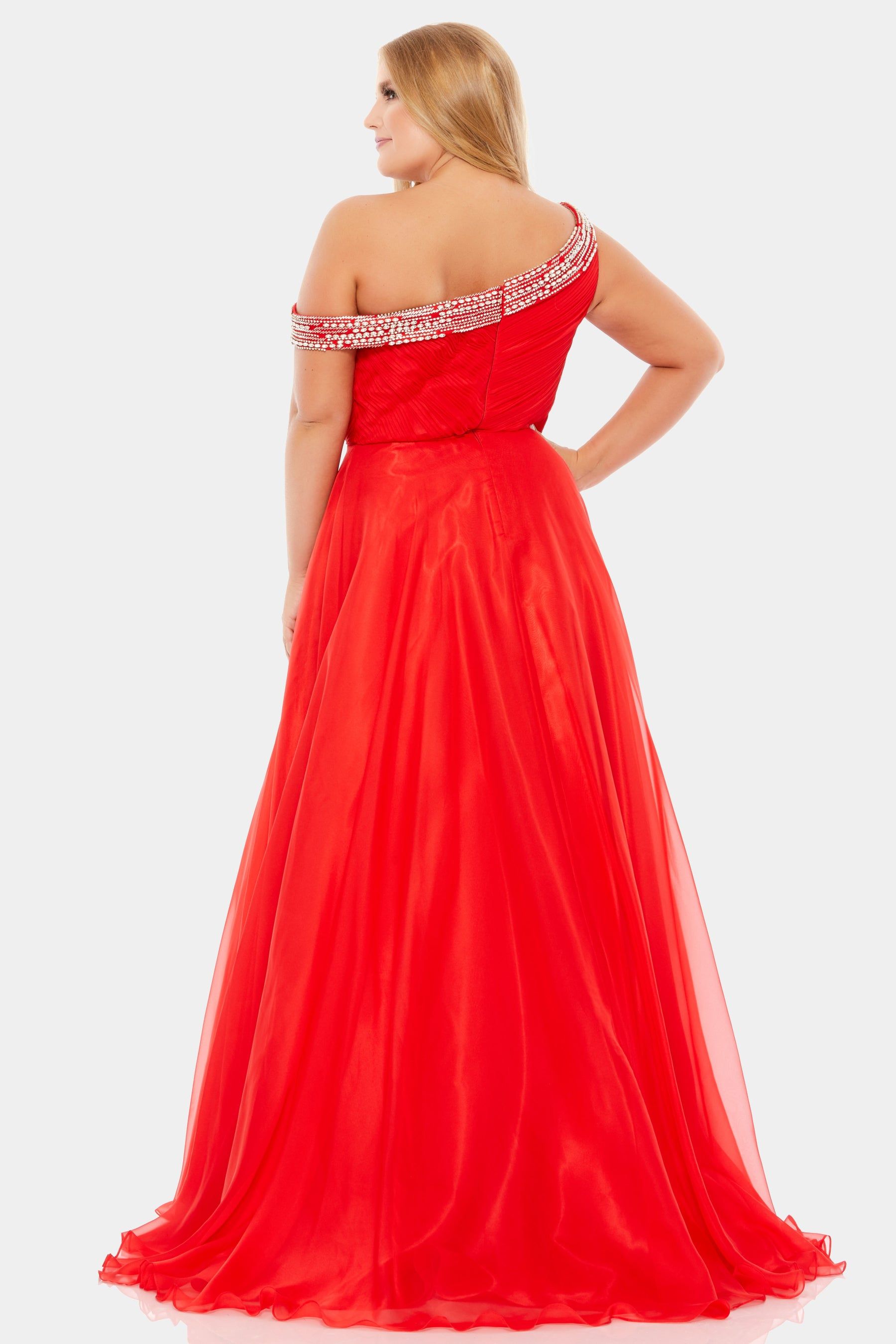 Beaded Drop Shoulder Pleated Flowy Gown sold by Lord & Taylor product image thumbnail 3